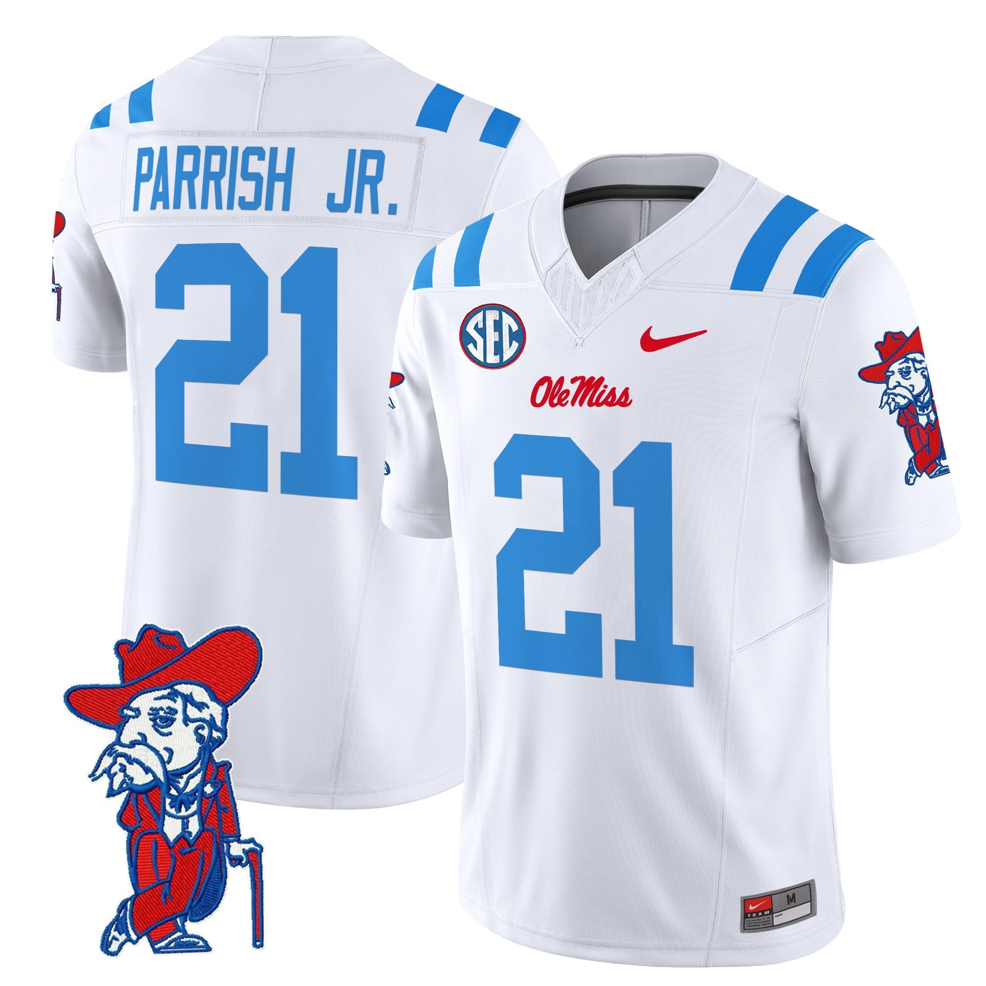 Men's Ole Miss Rebels 2024 Vapor Limited Jersey V2 - All Stitched